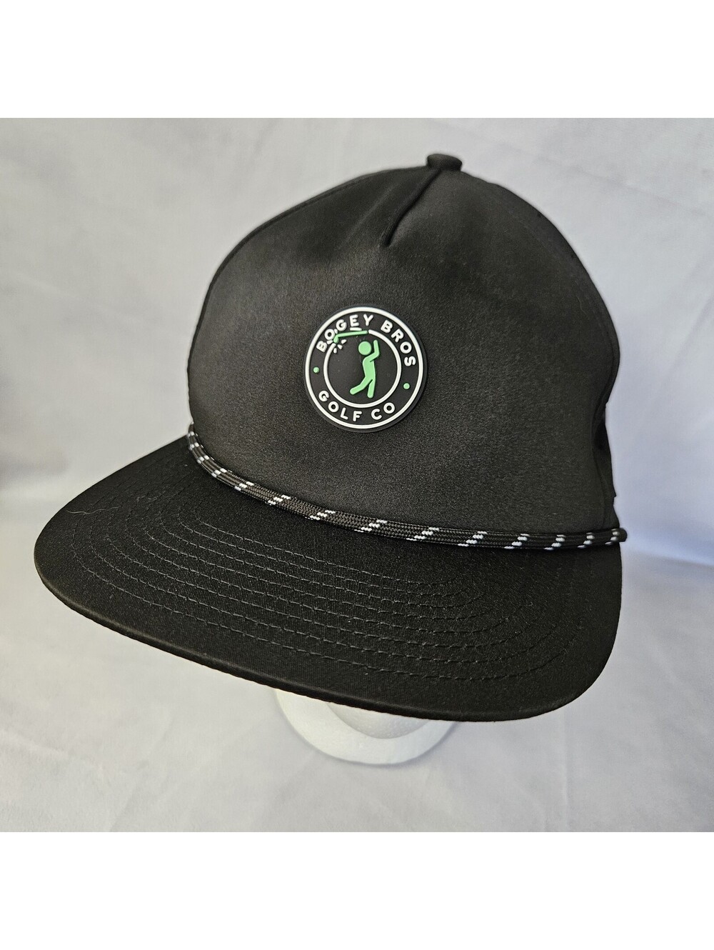 Bogey Bros Golf Co Baseball Cap Hat Mesh Black Rope New W/O Tags One Size